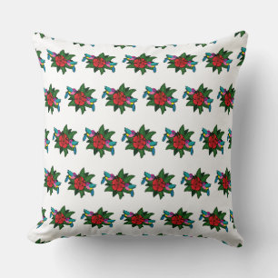 Coussin Caricature à fleurs d'Hibiscus - W
