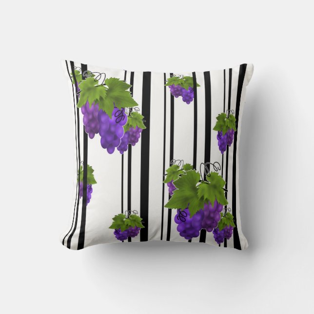 Coussin Caricature abstraite sans couture ligne rayée de p (Recto)