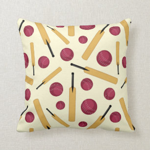 Coussin Caricature amusante pour chauve-souris et balle de