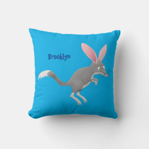 Coussin Caricature de bilby australien très heureuse