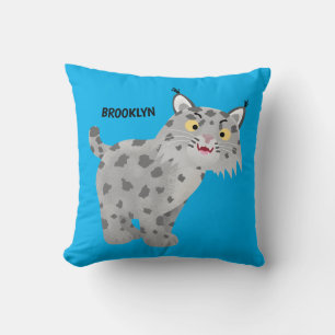Coussin Caricature de lynx de lynx de lynx