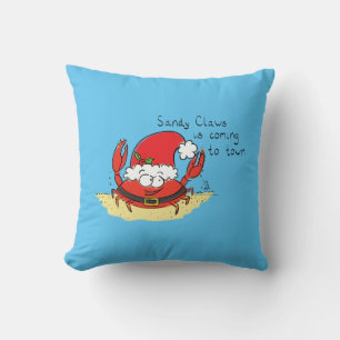 Coussin Caricature de Noël de Noël de Noël amusant Père No