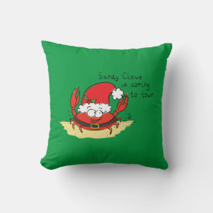 Coussin Caricature de Noël de Noël de Noël amusant Père No