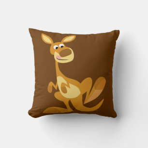 Coussin Caricature de tambours Kangaroo Jetez l'oreiller
