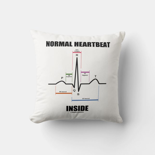 Coussin Caricature normale à l'intérieur de l'ECG EKG Elec (Recto)