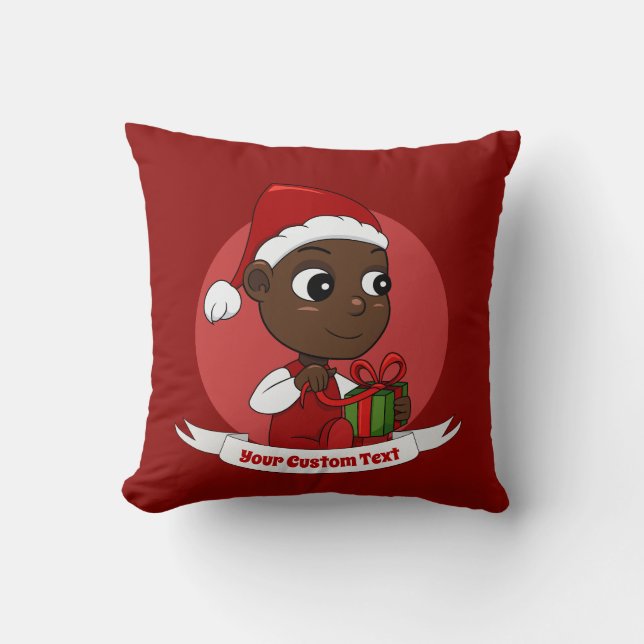 Coussin Caricature pour bébé de Noël Jeu d'oreiller (Recto)