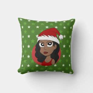 Coussin Caricature pour fille de Noël