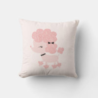 Caricature rose mignonne caniche