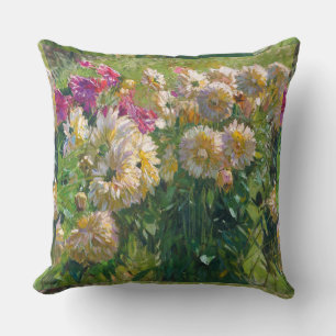 Coussin Carl Moll Dahlias Anciens