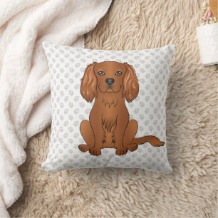 Coussin Carlin Cavalier King Charles Spaniel & Pattes