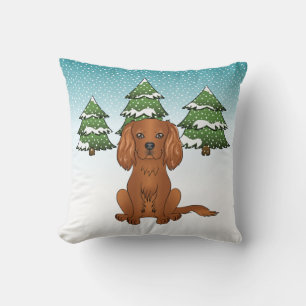Coussin Carlin Cavalier King Charles Spaniel Rubis En Hive
