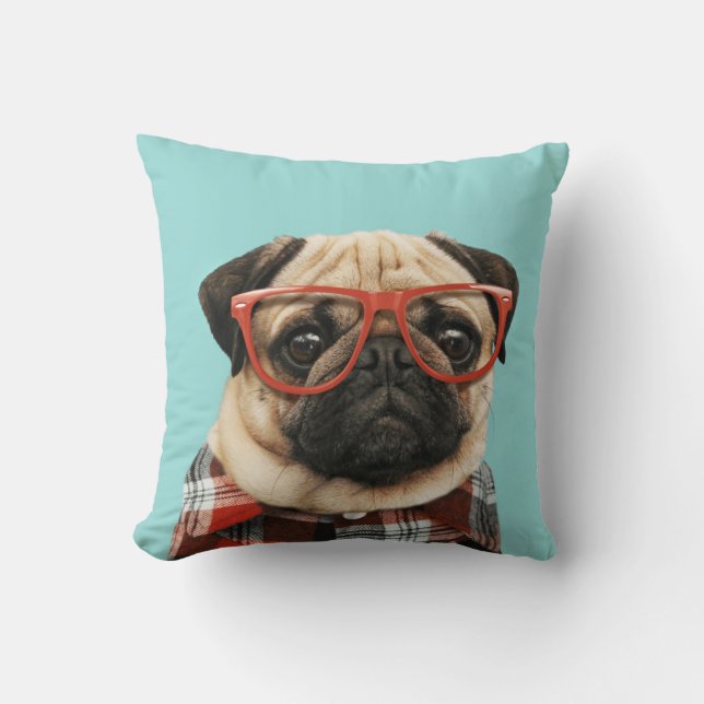 Coussin Carlin des chemises prêtées (Recto)