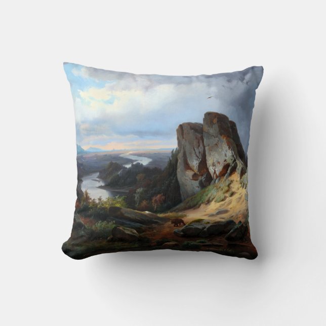 Coussin Carmiencke - Ours du paysage occidental (Recto)