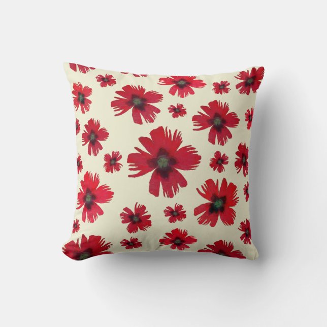 Coussin Carnations italiennes (Recto)