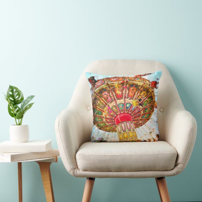 Coussin Carnaval Parc d'attractions Swing Ride Bold Simple (Chaise)