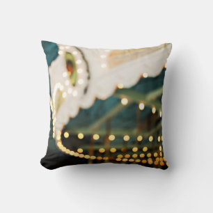 Coussin Carousel Dreams Retro Bokeh Photo Jeu d'oreiller