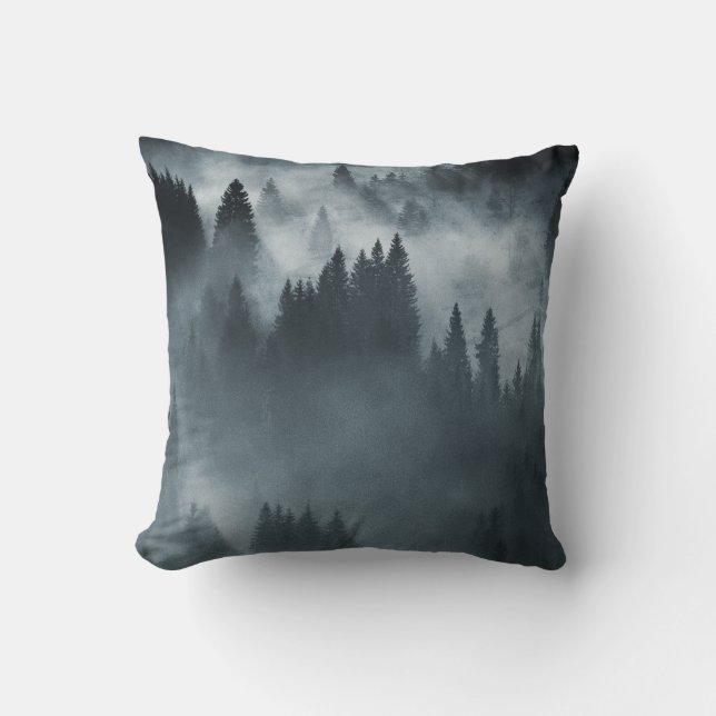 Coussin Carpates d'hiver : Paysage des montagnes Sunrise (Recto)