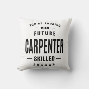 Coussin Carpenter Travail Titre du travail Cadeau