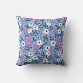Coussin carré à motif floral