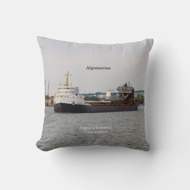 Coussin carré algomarine (Recto)