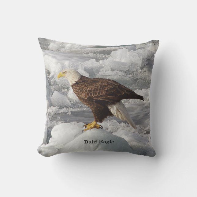 Coussin carré Bald Eagle (Recto)