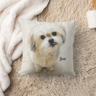 Coussin carré blanc Malshi