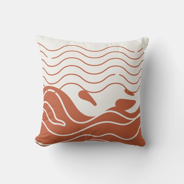 Coussin Carré Boho Waves (Recto)