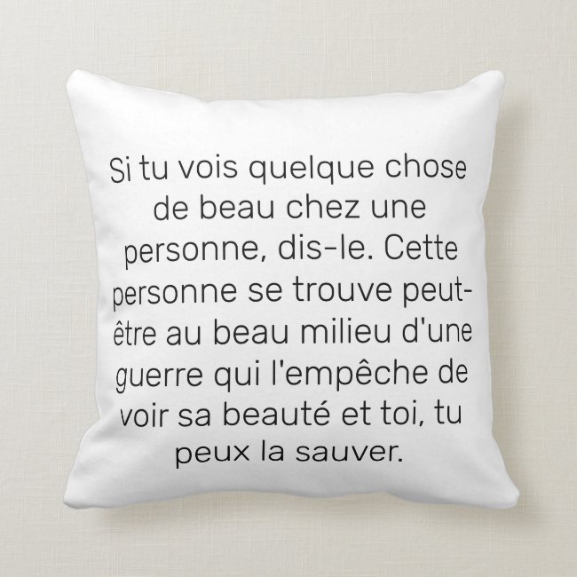 Si Tu Vois Quelque Chose De Beau Chez Une Personne Dis Le Cette