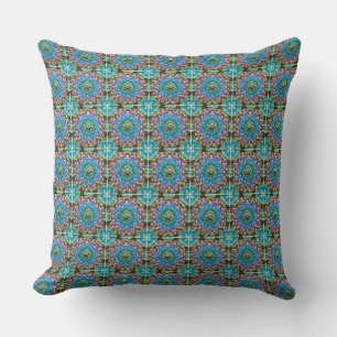 Coussin Carré de grand-mère motif de crochet Rétro Soixant
