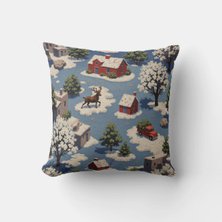 Coussin carré de Noël