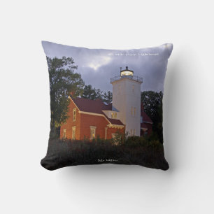 coussin carré de phare de 40 Mile Point
