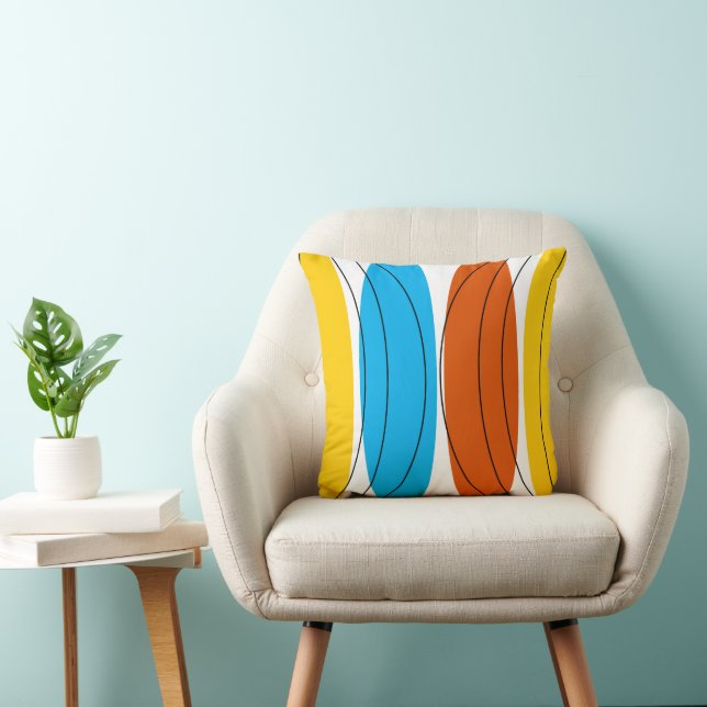 Coussin Carré d'oreiller à lancer Globe (Chaise)
