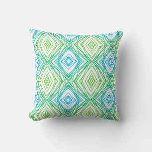 Coussin Carré et diamant géométriques