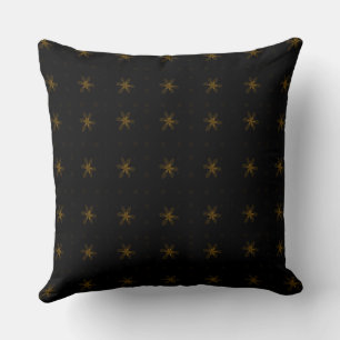 Coussin Carré floral officiel énigme noir Brown