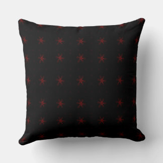 Coussin Carré floral officiel énigme noir rouge