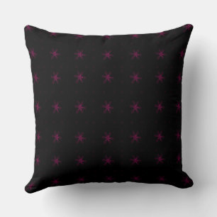 Coussin Carré Floral officiel énigme noire magenta