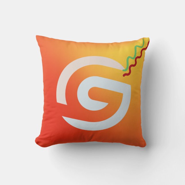 Coussin carré G Vibes | Coussin de décoration mode (Recto)