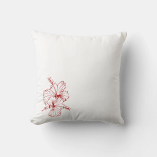 Coussin carré Hibiscus Square Coussin de jet flo