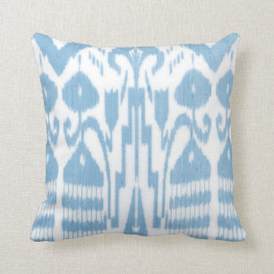 Coussin Carré Ikat, Sky