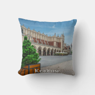 Coussin Carré principal dans la vieille ville de Cracovie,