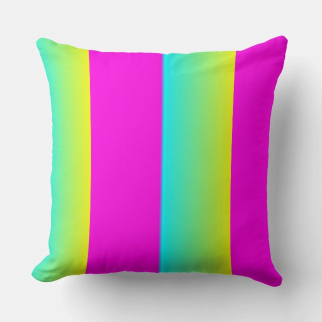 Coussin Carré Retro Neon Blend (Recto)