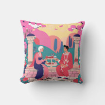 Coussin Carré romantique - Charme