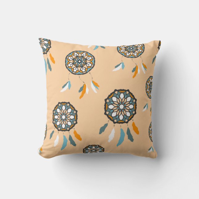 Coussin Carré Tan Dream Catcher (Recto)