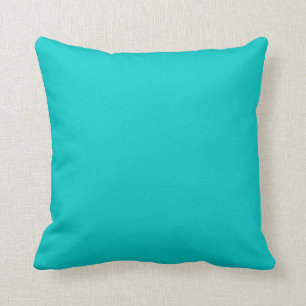 Coussin Carré Teal Block de Couleurs