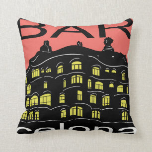 Coussin Carreau 16" de polyester de Barcelone x 16"