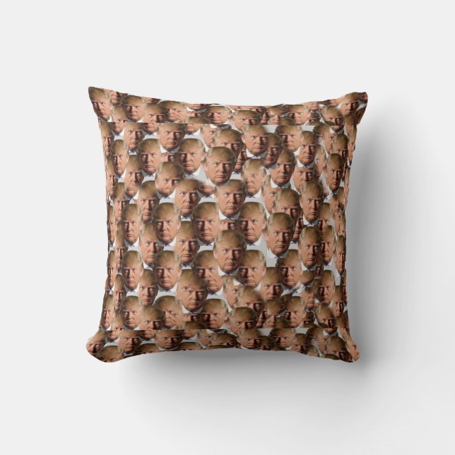 Coussin Carreau 16" de polyester de Donald Trump x 16" (Recto)