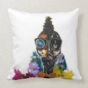 Coussin Carreau 20" d'homme de la Renaissance x 20"