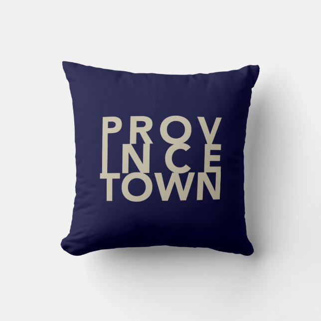 Coussin Carreau 20" x 20" PROVINCETOWN (Recto)