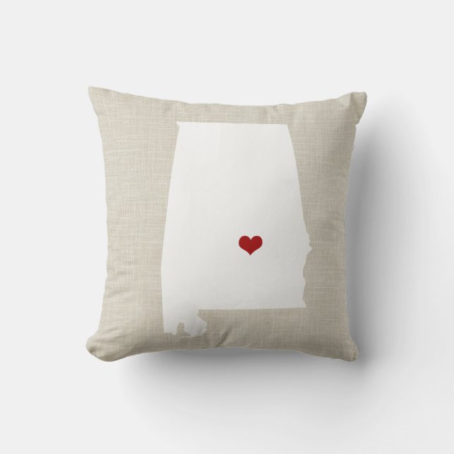 Coussin Carreau à la maison 16" de l'État d'origine de (Recto)