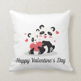 Coussin Carreau adorable de Valentine   de couples de